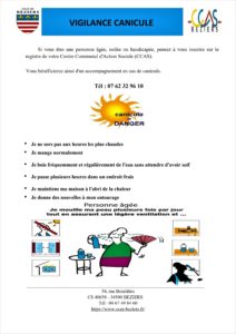 Affiche du Plan Canicule 2021